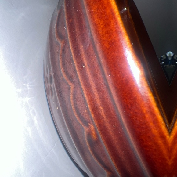 Mar-Crest 10x8" Divided Stoneware Brown Serving Bowl - Picture 6 of 8